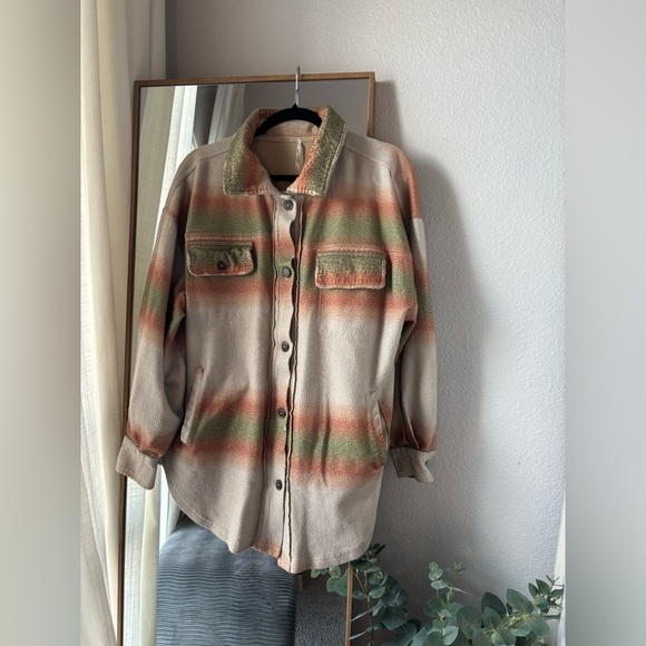 FREE PEOPLE WOMEN'S OMBRE SERAPE PRINT RUBY JACKET - Picture 4 of 10